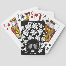 Afro Diva Svart & Vitt Spel Kort