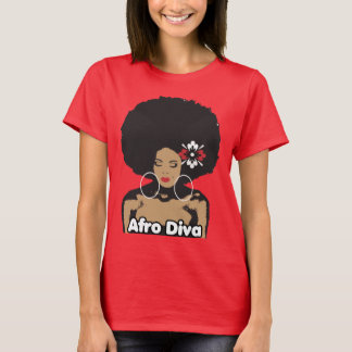 Afro Diva T-shirt För Dam