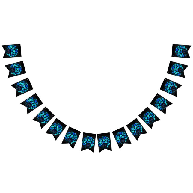 Afro Diva Turquise Teal Party Dekoration Vimplar (Alla)