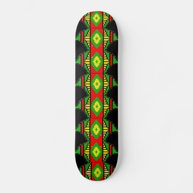 Afro Eccentric 7 7/8" Skateboard Bräda 20,5 Cm (Framsida)