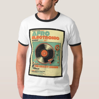 Afro- elektronisk stil t-shirt