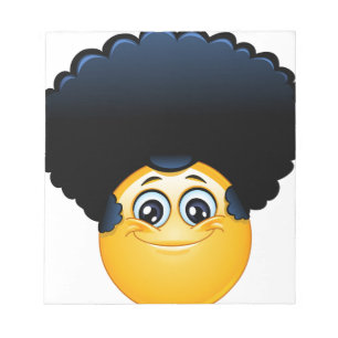 afro emoji anteckningsblock