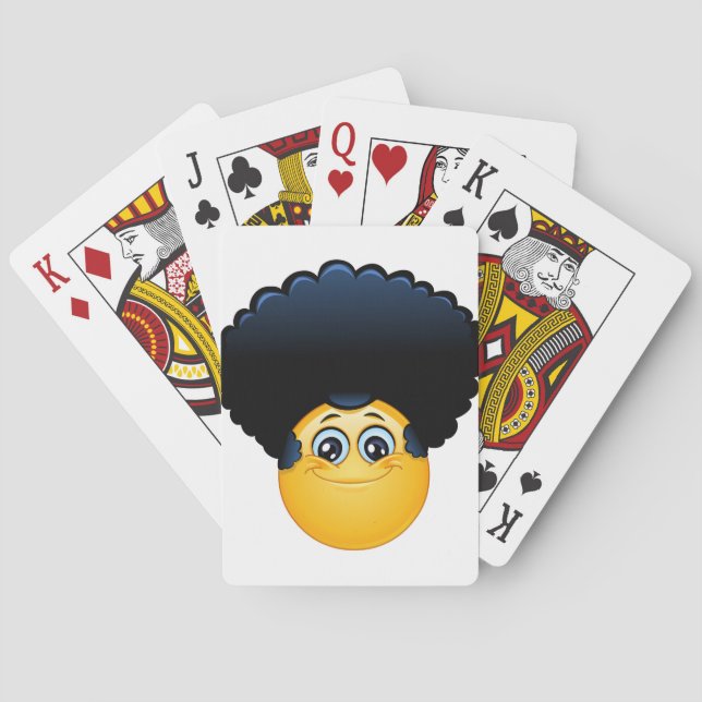 afro emoji kortlek (Baksidan)