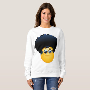 afro emoji livens svettskjorta t-shirt