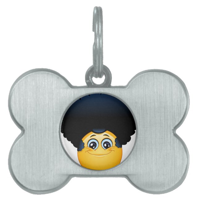 afro emoji namnbricka husdjur (Framsidan)