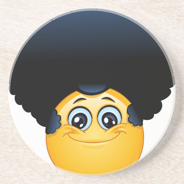 afro emoji underlägg sandsten (Framsidan)