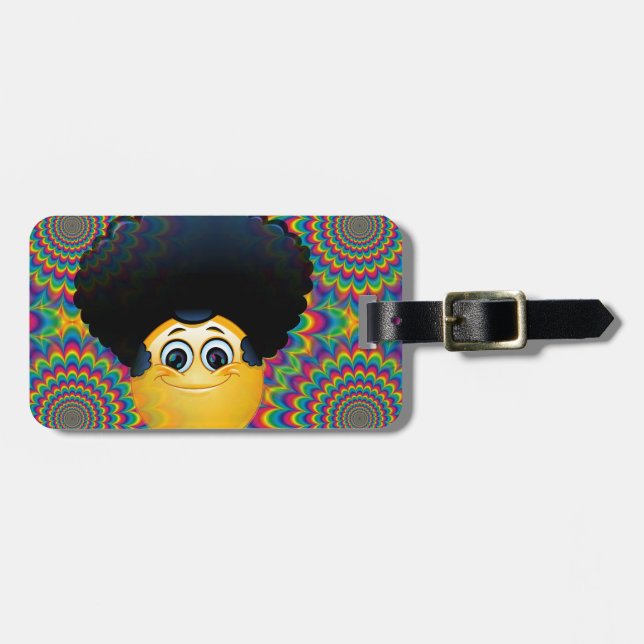 afro emojis bagagebricka (Horisontell Framsida)