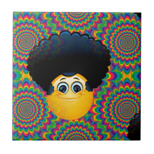 afro emojis kakelplatta