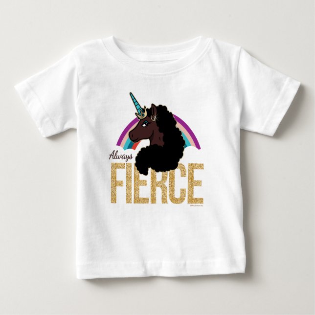 Afro Enhörning | Magisk - Alltid Vild T Shirt (Framsida)