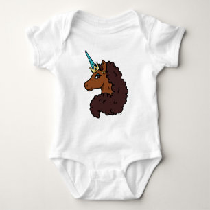Afro Enhörning Unik T Shirt