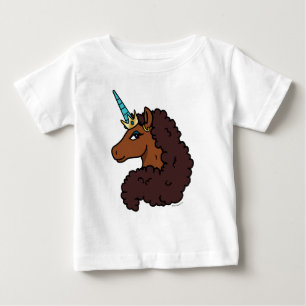 Afro Enhörning Unik T Shirt