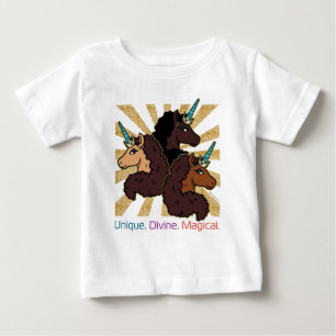 Afro Enhörningstrio: Unik, Gudomlig och Magisk T Shirt