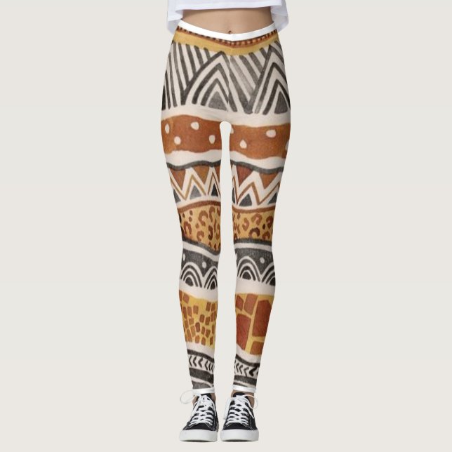 Afro Excentrisk ImaBossKläder Leggings (Framsida)