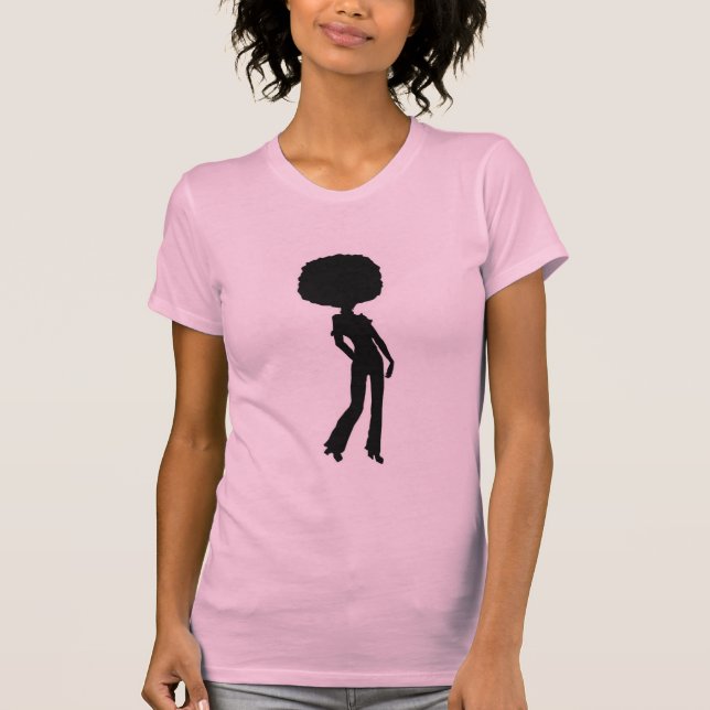 afro flicka tee shirt (Framsida)