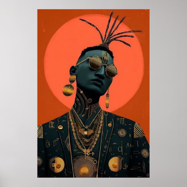 Afro-futuristiska 4 poster (Framsidan)