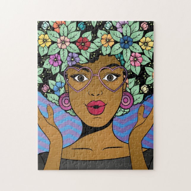 Afro Garden Puzzle Pussel (Vertikal)
