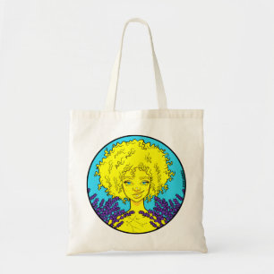 Afro Gemini Girl Tote Bag Tygkasse