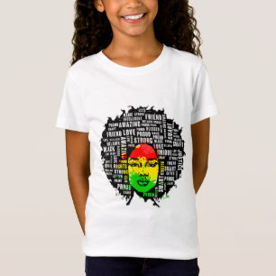 Afro Girl African Quote Graphic Black History Mont T Shirt