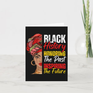 Afro Girl Honoring Past Inspirating Future Black Kort