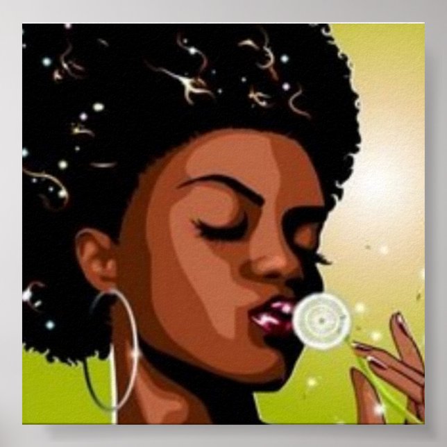 afro girl poster (Framsidan)