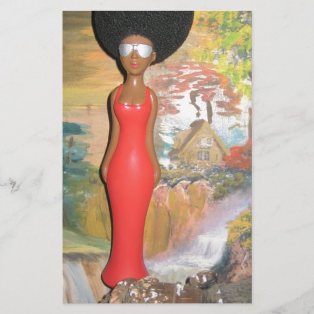 Afro Glam: En timodig skönhet Brevpapper (Framsida)