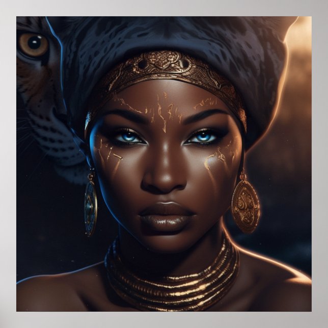 Afro Goddess Ascension (projektionsyta) Poster (Framsidan)