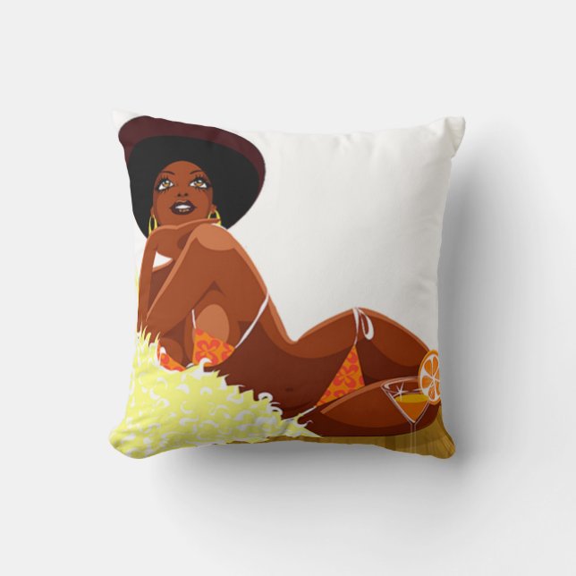 Afro Goddess Pillow Kudde (Framsida)