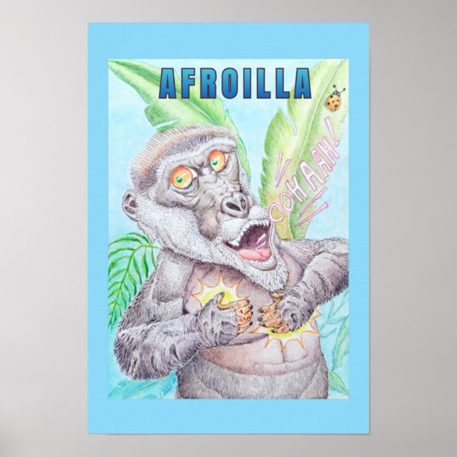 AFRO GORILLA POSTER  (Framsidan)