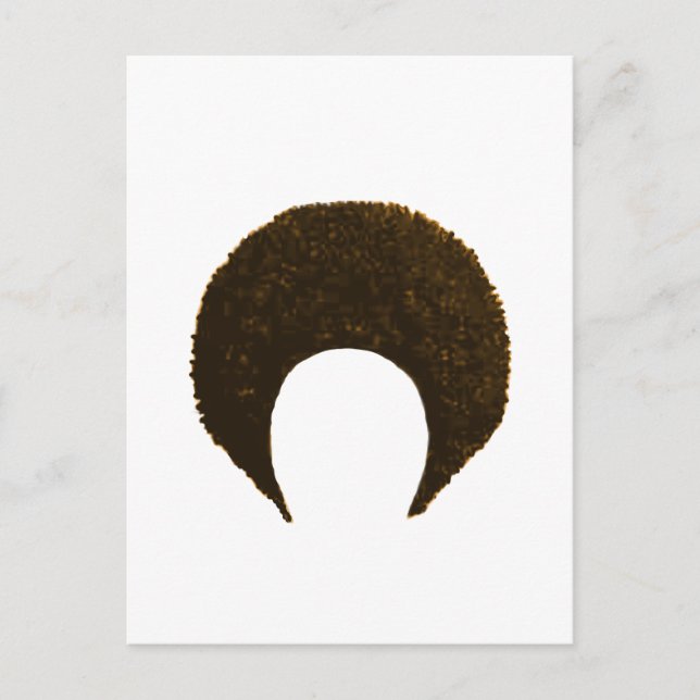 Afro Guld, MUSEUM Zazzle-gåvor Vykort (Framsida)