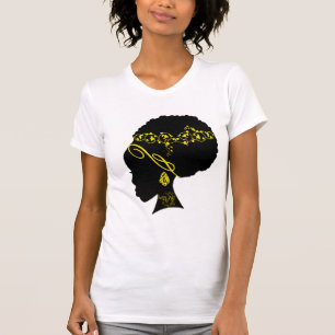 AFRO- GULT T SHIRT