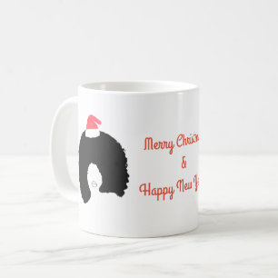 Afro Hair jul Hat Kaffemugg