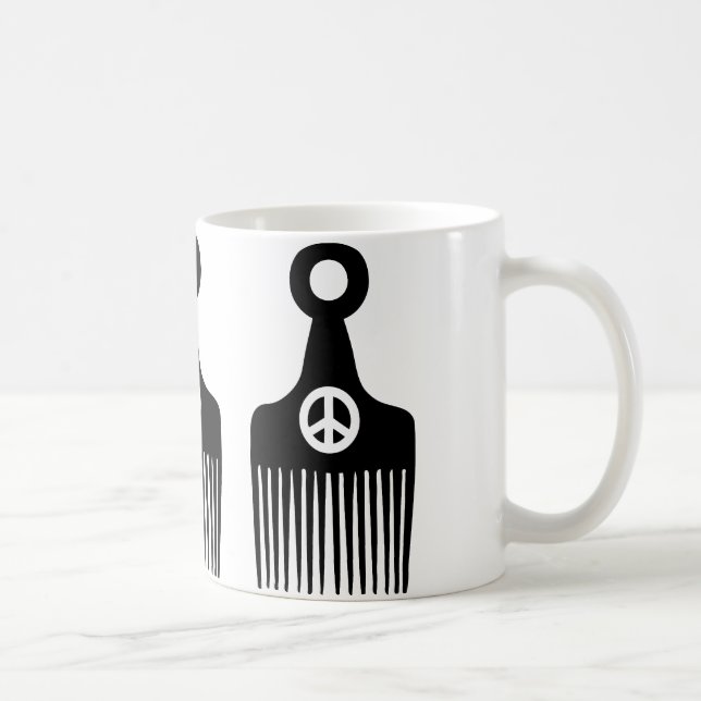 Afro Hair Peace Kaffemugg (Höger)