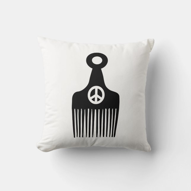 Afro Hair Peace Kudde (Framsida)