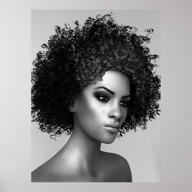 Afro Hair Poster (Framsidan)