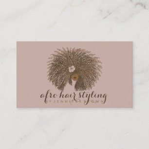 Afro Hair Styling Visitkort