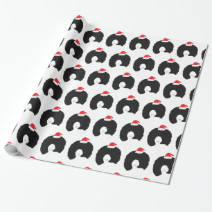 Afro Hairs Santa Dam Presentpapper