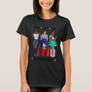 Afro Haitisk Prinsessa Dotter Från Haiti T Shirt