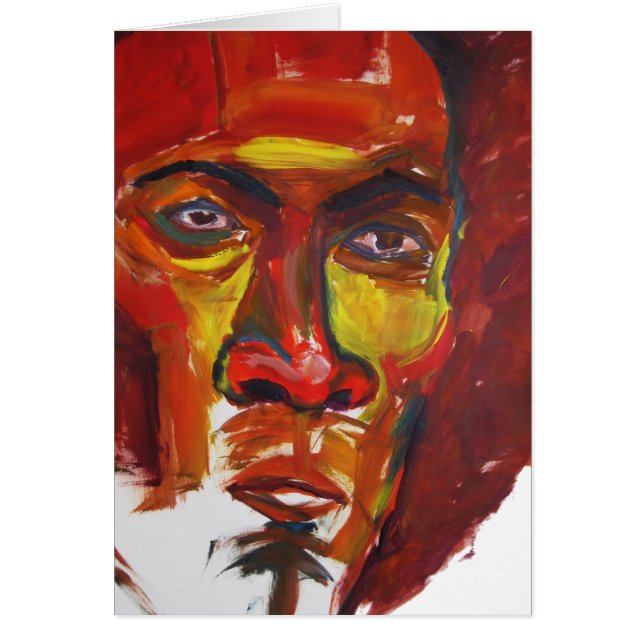 Afro- Hälsningskort (Framsidan)