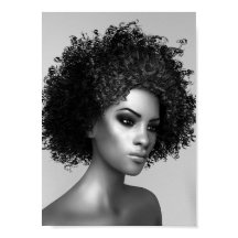 Afro Hår 3D Illustration