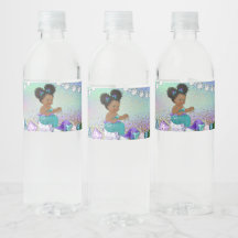 Afro Hår Juwel Sjöjungfru Baby Shower