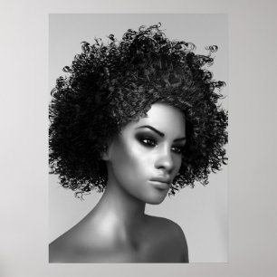 Afro- hår poster