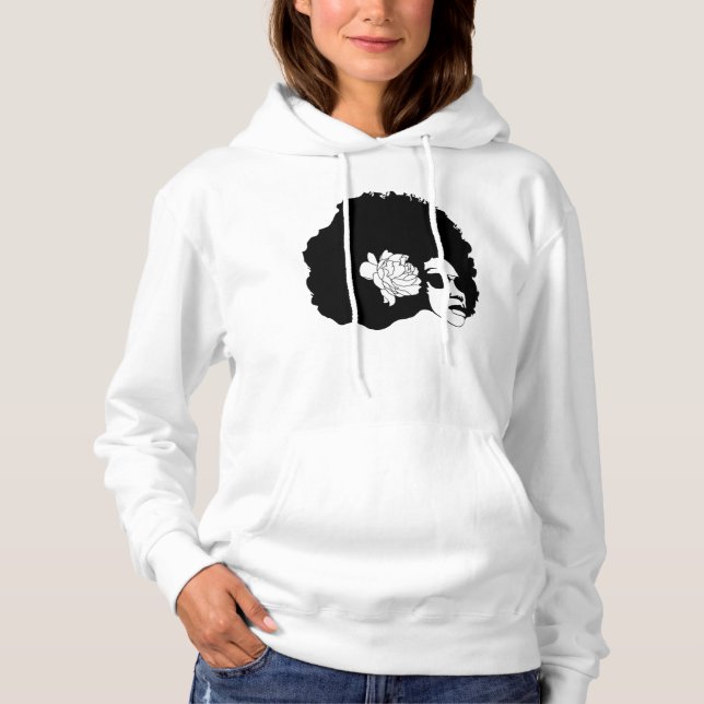 Afro Hoodie T Shirt (Framsida)