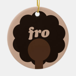 Afro Humor Julgransprydnad Keramik