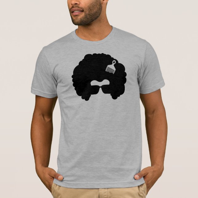 Afro- kall T-tröja Tee (Framsida)