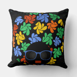 Afro Kärlek Colorful Pillow Kudde