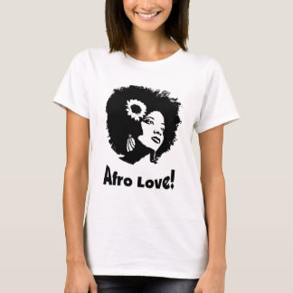 Afro- kärlek tee shirt