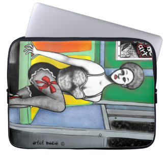Afro--Klämma fast upp laptop sleeve