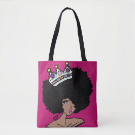 Afro Krona Canvas Bag Tygkasse