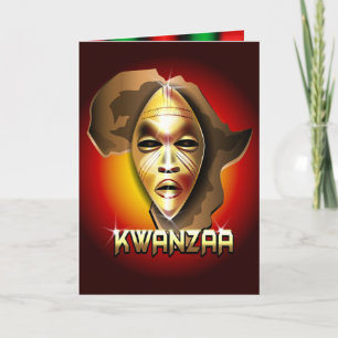 Afro- Kwanzaa Helgkort