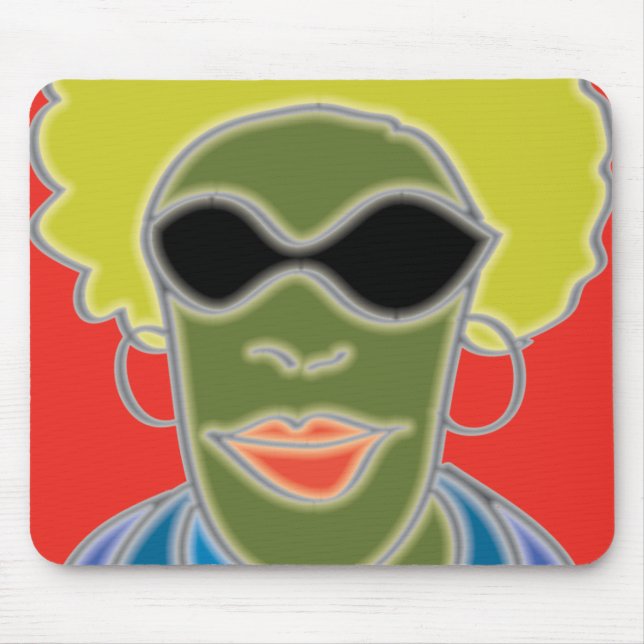 Afro--Lämnat din mus! Musmatta (Framsidan)